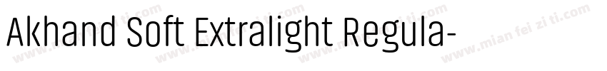 Akhand Soft Extralight Regula字体转换